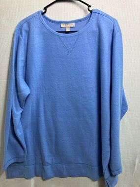 Woman Within Periwinkle Blue Crewneck Sweatshirt